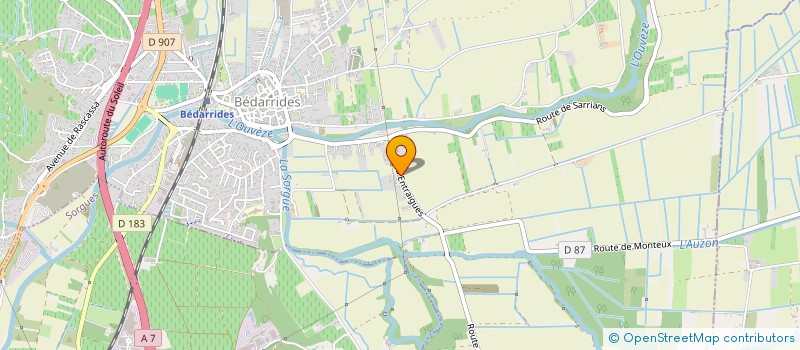 localisation de l'entreprise SCI LA FRAIZIERE  SARRIANS