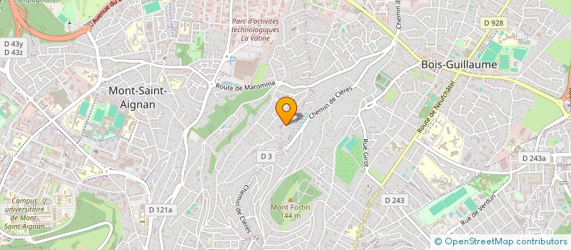 localisation de l'entreprise SCI LA FRAMBOISE  MONT-SAINT-AIGNAN