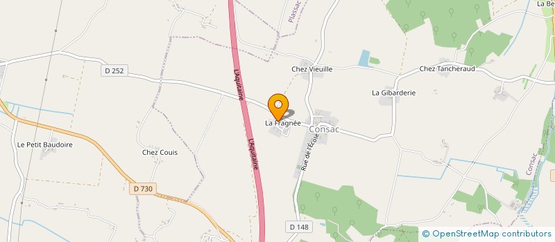 localisation de l'entreprise SCI LA FRANC COMTOISE  CONSAC