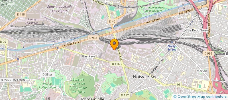 localisation de l'entreprise SCI LA FRANCILIENNE DU PARC à NOISY-LE-SEC