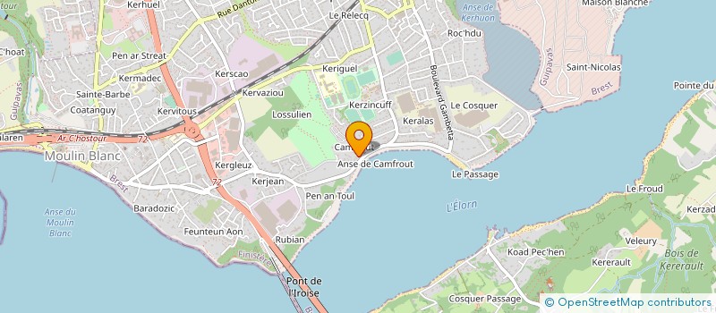 localisation de l'entreprise SCI LA FRANDIERE  LE RELECQ-KERHUON