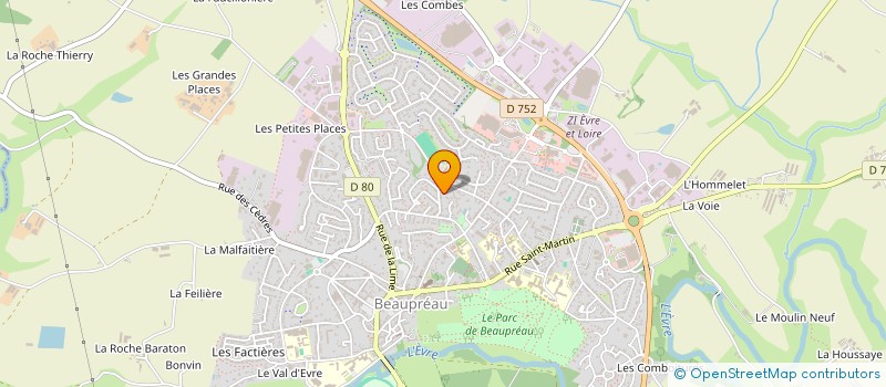 localisation de l'entreprise SCI LA FRATERIE PETIT  BEAUPREAU-EN-MAUGES