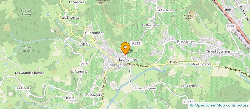 localisation de l'entreprise SCI LA FRATERNITE  PIERRECLOS