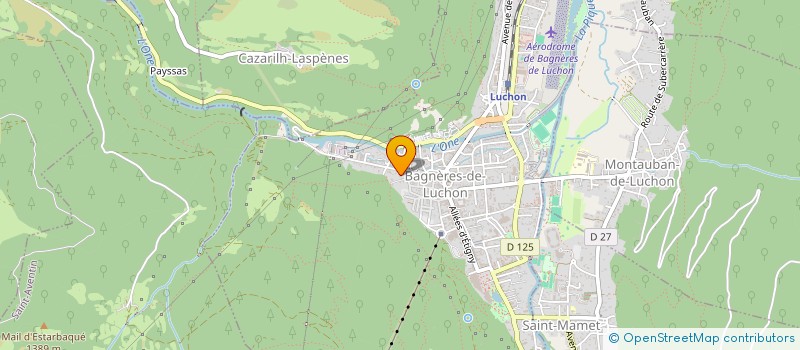 localisation de l'entreprise SCI LA FRATERNITE  BAGNERES-DE-LUCHON