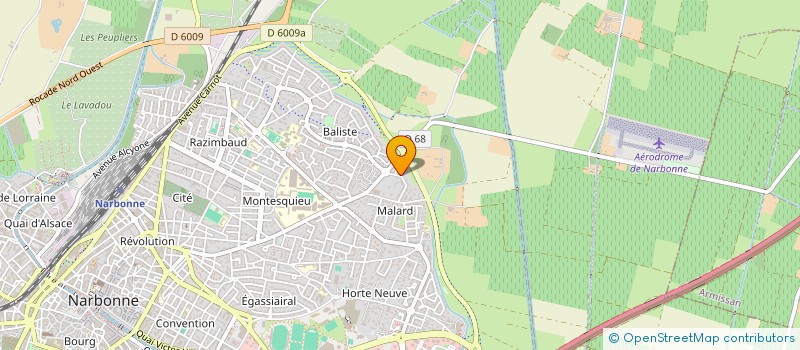 localisation de l'entreprise SCI LA FRATRIE à NARBONNE