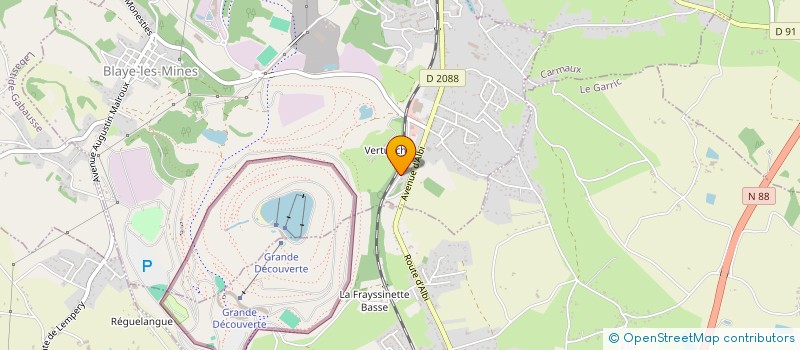 localisation de l'entreprise SCI LA FRAYSSINNETTE  BLAYE-LES-MINES