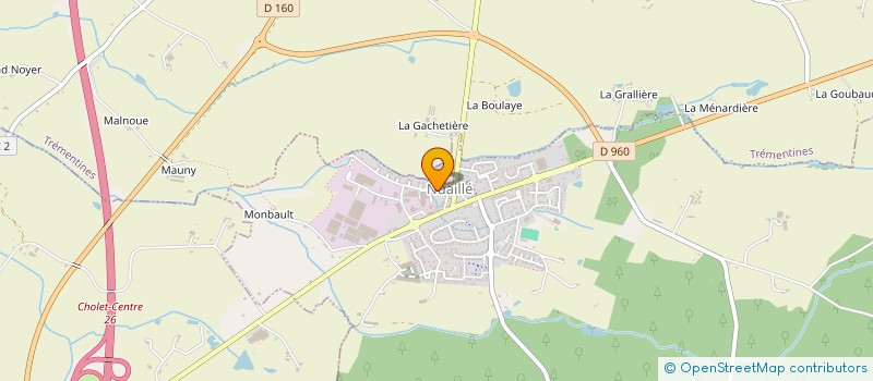 localisation de l'entreprise SCI LA FRECHE  NUAILLE