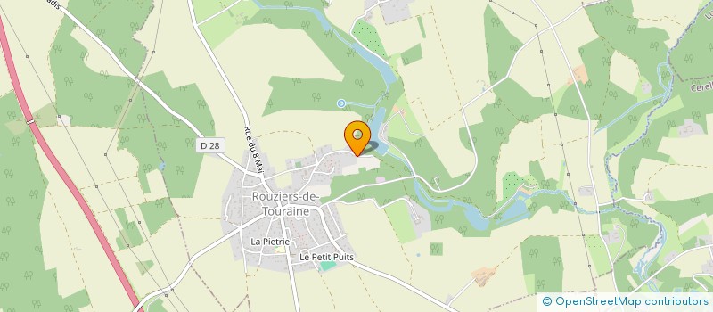 localisation de l'entreprise SCI LA FRECHET  ROUZIERS-DE-TOURAINE