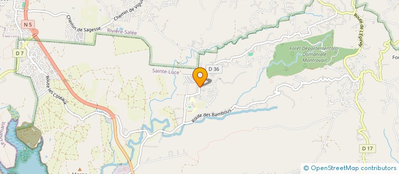 localisation de l'entreprise SCI LA FREDINO  SAINTE-LUCE