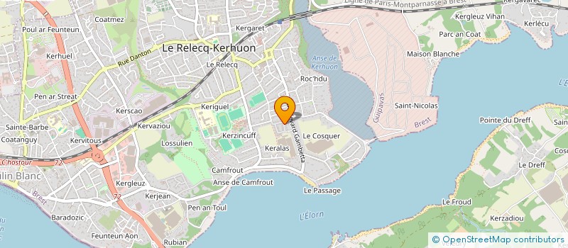 localisation de l'entreprise SCI LA FREGATE  LE RELECQ-KERHUON