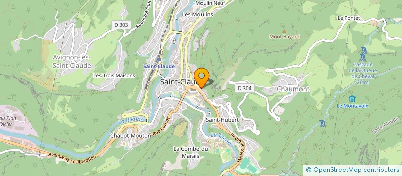 localisation de l'entreprise SCI LA FRENAIE à SAINT-CLAUDE