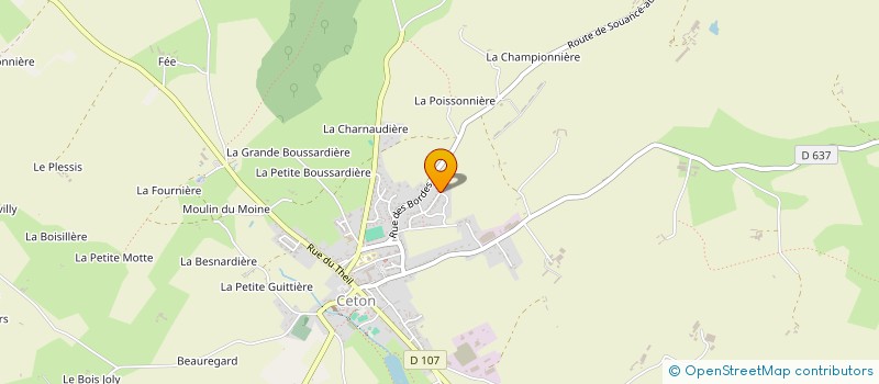 localisation de l'entreprise SCI LA FRESNAIS à CETON