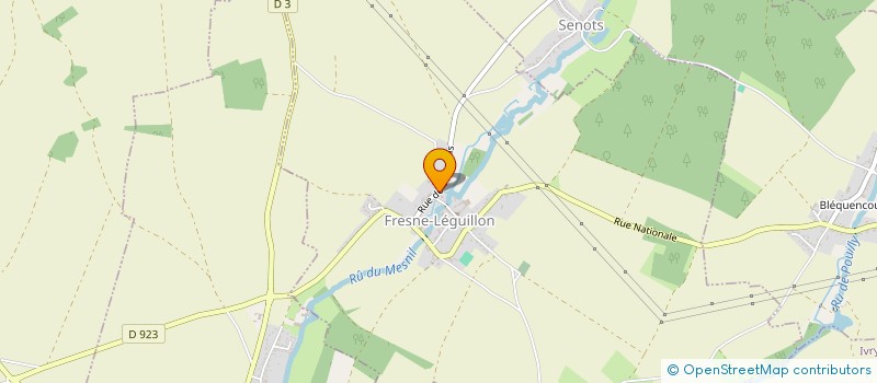 localisation de l'entreprise SCI LA FRESNOISE  FRESNE-LEGUILLON