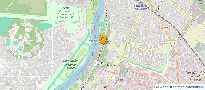 localisation de l'entreprise SCI LA FRETTINOISE  LA FRETTE-SUR-SEINE