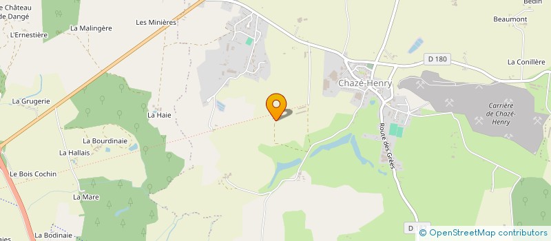 localisation de l'entreprise SCI LA FROMENTINIERE à OMBREE D'ANJOU