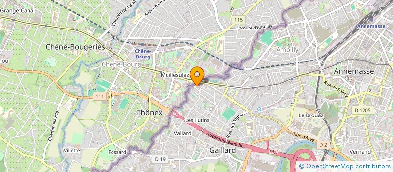 localisation de l'entreprise SCI LA FRONTIERE à GAILLARD