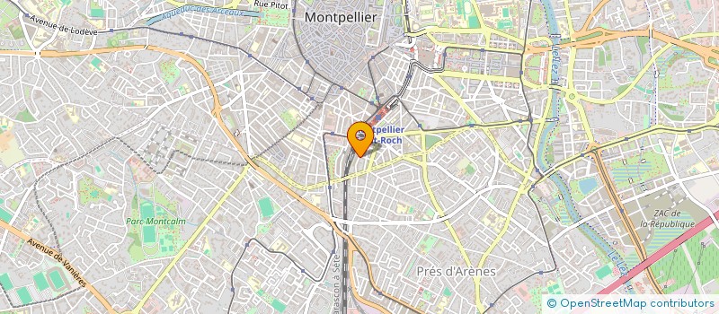 localisation de l'entreprise SCI LA FRUIDORINE à MONTPELLIER