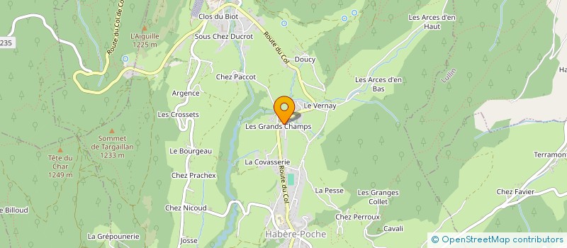 localisation de l'entreprise SCI LA FRUITIERE  HABERE-POCHE