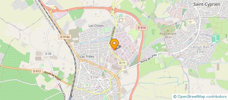 localisation de l'entreprise SCI LA FRUITIERE  ELNE
