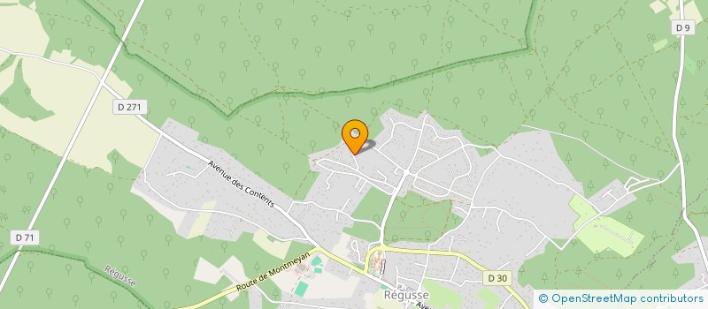 localisation de l'entreprise SCI LA FRUITIERE à REGUSSE