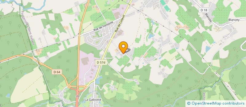 localisation de l'entreprise SCI LA GABIOTTE  FOUGEROLLES-SAINT-VALBERT