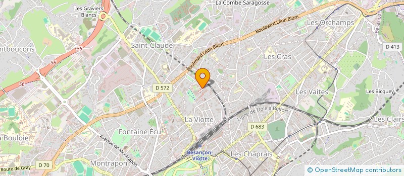 localisation de l'entreprise SCI LA GABONAISE  BESANCON