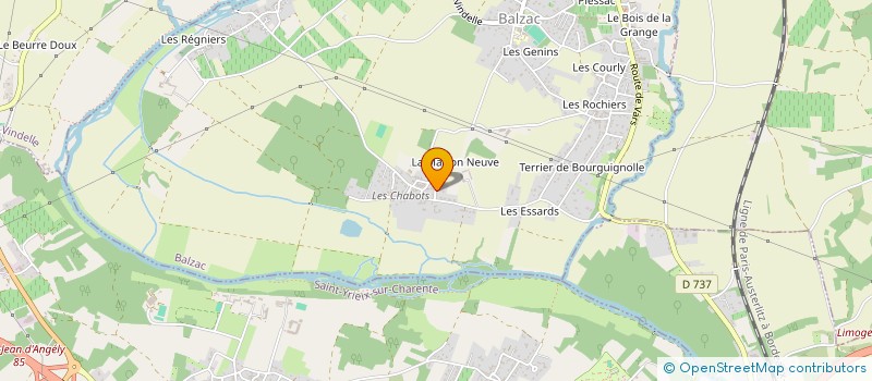 localisation de l'entreprise SCI LA GABOTE à BALZAC