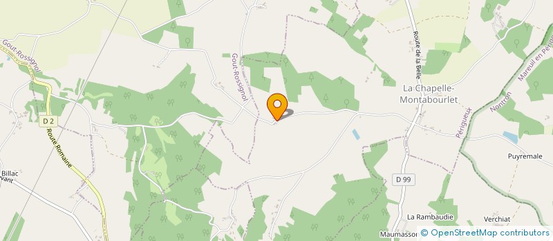 localisation de l'entreprise SCI LA GACHERIE  NANTEUIL-AURIAC-DE-BOURZAC