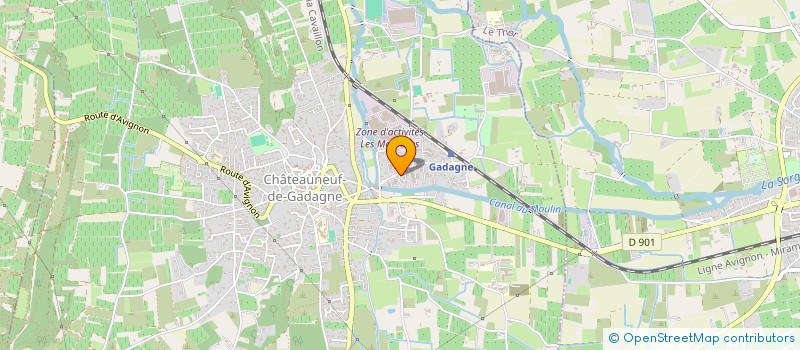 localisation de l'entreprise SCI LA GADAGIENNE  CHATEAUNEUF-DE-GADAGNE