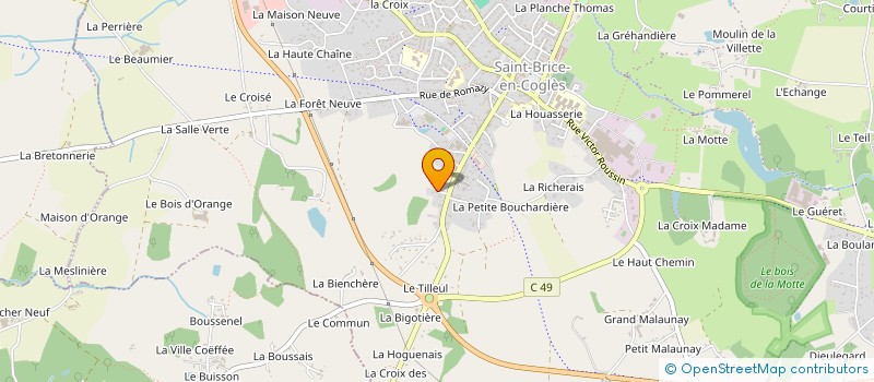 localisation de l'entreprise SCI LA GAGE  MAEN ROCH