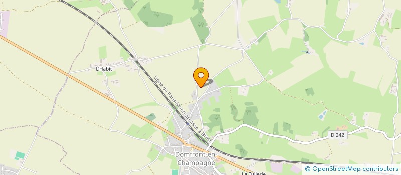 localisation de l'entreprise SCI LA GAGNERIE  MEZIERES SOUS LAVARDIN