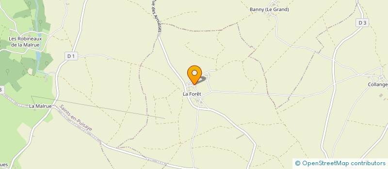 localisation de l'entreprise SCI LA GAIETE  MOUTIERS-EN-PUISAYE