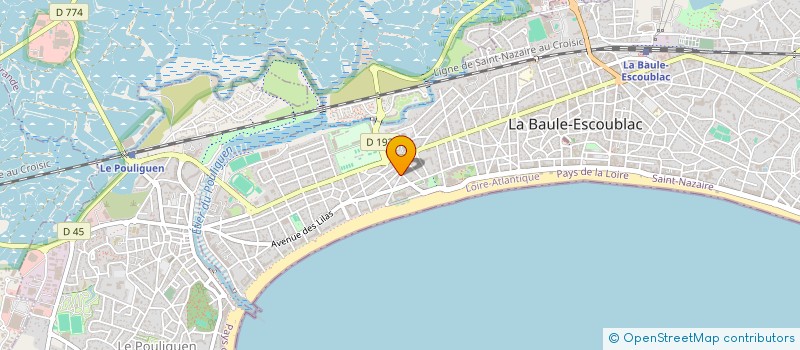 localisation de l'entreprise SCI LA GAITE  LA BAULE-ESCOUBLAC