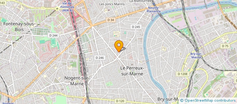 localisation de l'entreprise SCI LA GAITE CINQBIS  LE PERREUX-SUR-MARNE