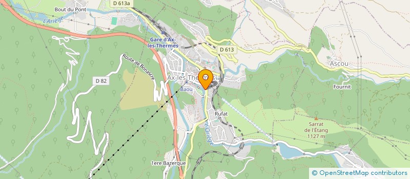 localisation de l'entreprise SCI LA GAJINE à AX-LES-THERMES
