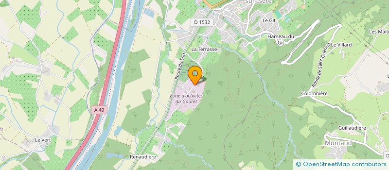 localisation de l'entreprise SCI LA GALANDRINE  SAINT-QUENTIN-SUR-ISERE