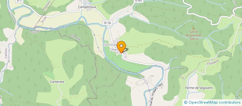 localisation de l'entreprise SCI LA GALANTE  SONNAC SUR L'HERS