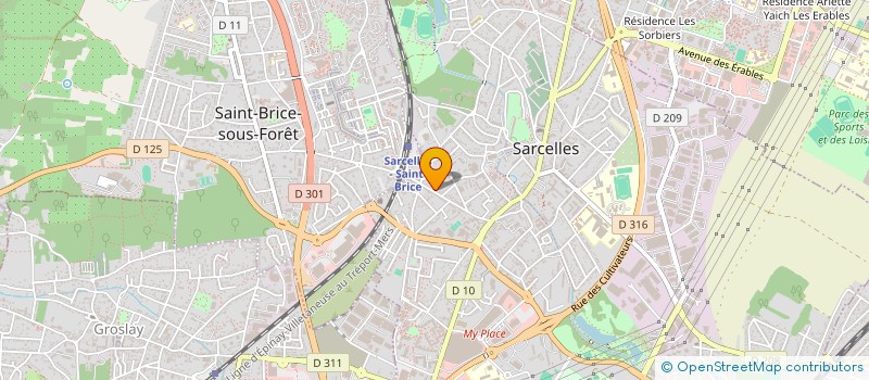 localisation de l'entreprise SCI LA GALERE  SARCELLES