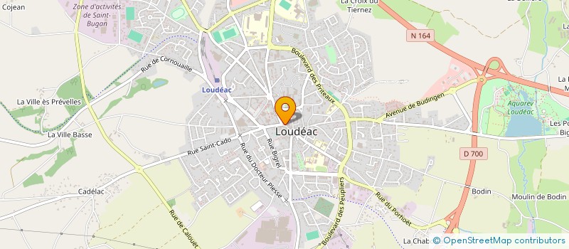 localisation de l'entreprise SCI LA GALERIE à LOUDEAC