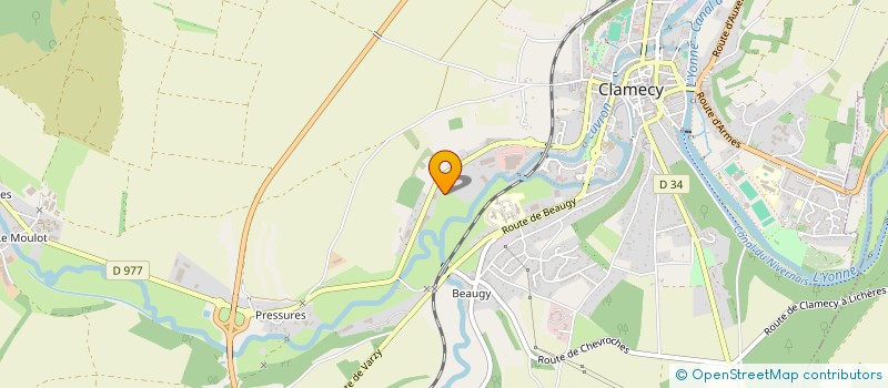 localisation de l'entreprise SCI LA GALETTE à CLAMECY