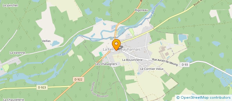 localisation de l'entreprise SCI LA GALETTE AUX GIROLLES  LA FERTE-BEAUHARNAIS