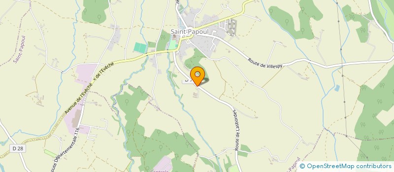 localisation de l'entreprise SCI LA GALIBERNE  SAINT-PAPOUL