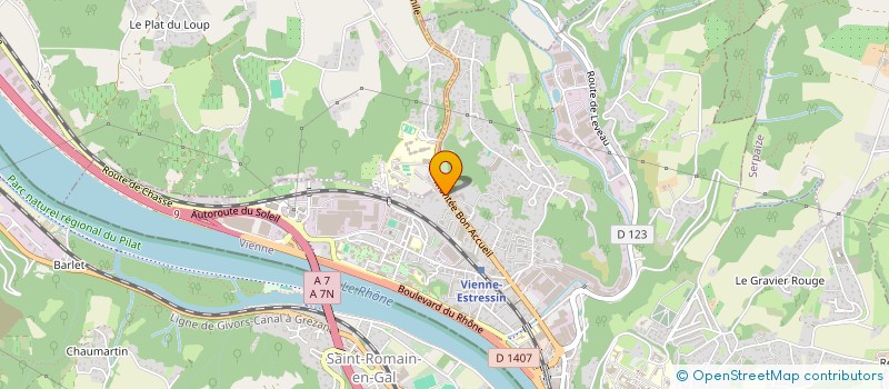 localisation de l'entreprise SCI LA GALINE  VIENNE