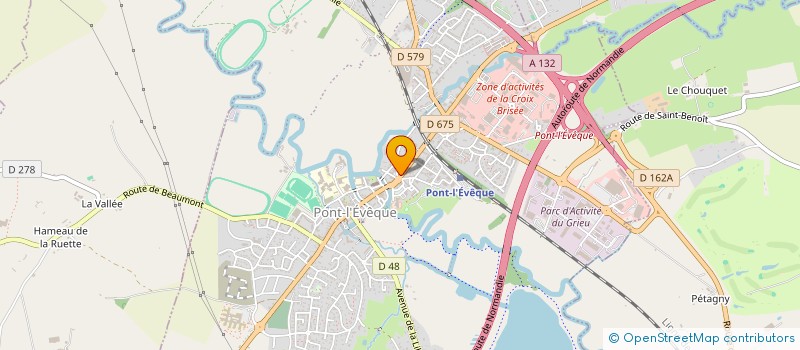 localisation de l'entreprise SCI LA GALITIA  PONT-L'EVEQUE