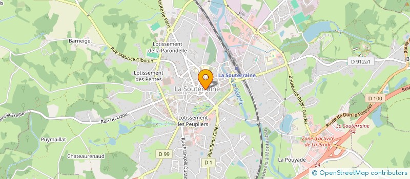 localisation de l'entreprise SCI LA GALLIOTTE  LA SOUTERRAINE