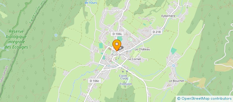 localisation de l'entreprise SCI LA GALOCHERE  AUTRANS-MEAUDRE EN VERCORS