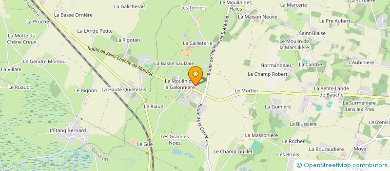 localisation de l'entreprise SCI LA GALONNIERE à COUERON