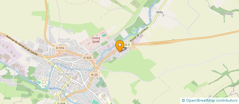 localisation de l'entreprise SCI LA GAMBARDIERE  DOULLENS