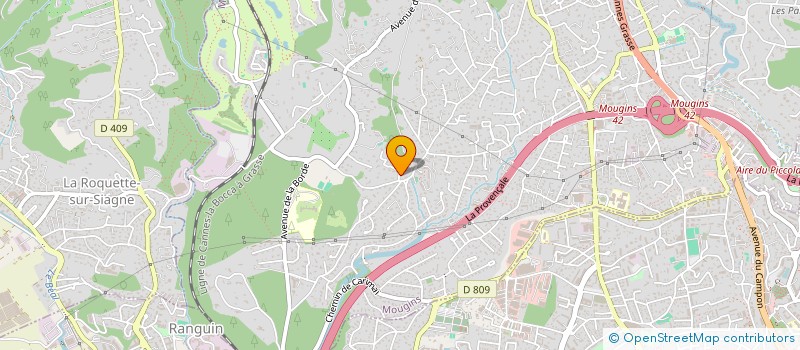 localisation de l'entreprise SCI LA GANGASSETTE à MOUGINS