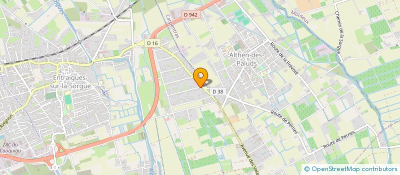 localisation de l'entreprise SCI LA GARANCE  ENTRAIGUES-SUR-LA-SORGUE